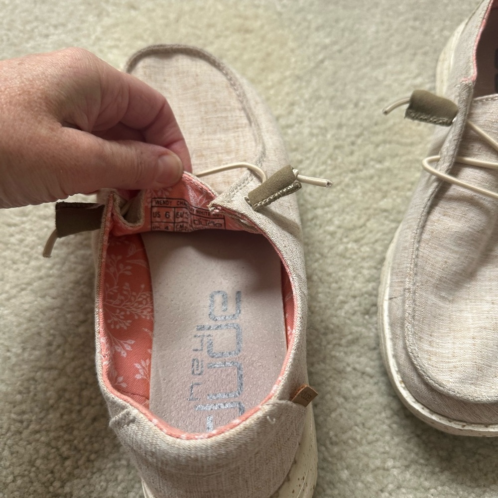Hey Dude Light Tan Slip-On Shoes - Picture 3 of 5